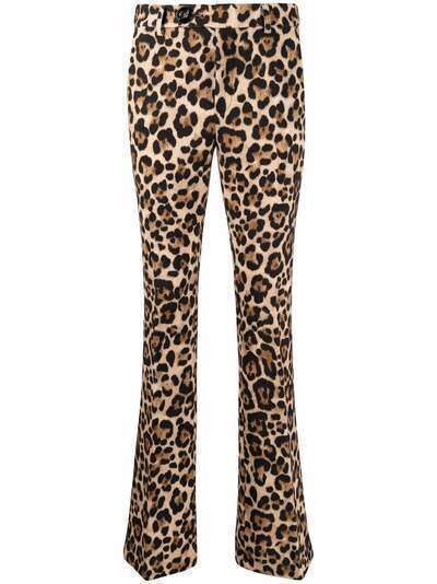 Blumarine брюки с завышенной талией и леопардовым принтом