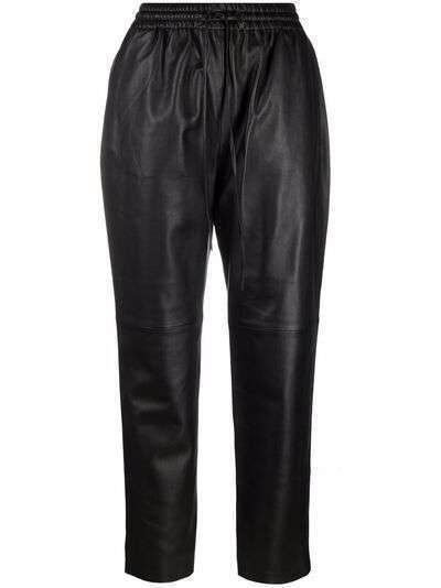 12 STOREEZ drawstring leather trousers