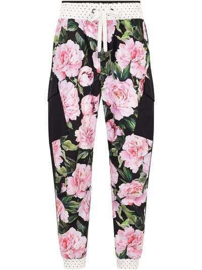 Dolce & Gabbana брюки карго с цветочным принтом