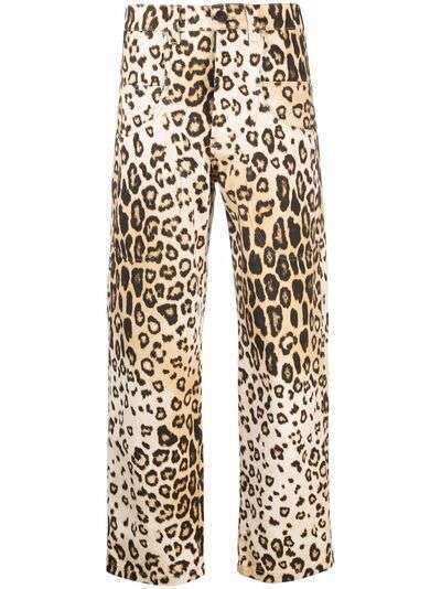 ETRO брюки с леопардовым принтом