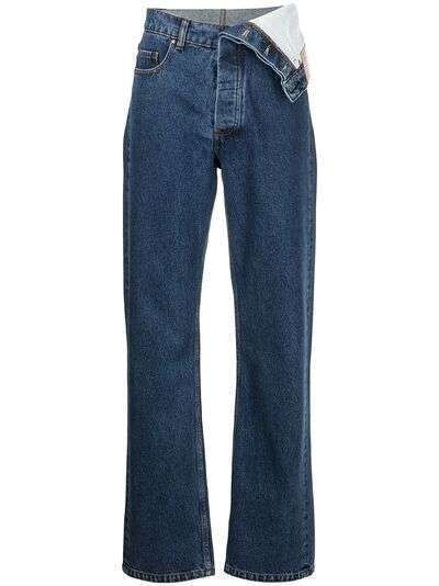 Y/Project прямые джинсы с завышенной талией