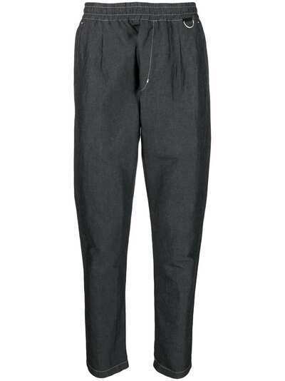 Low Brand фактурные брюки с эластичным поясом