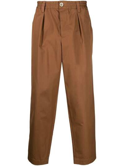 Marni прямые брюки с эластичным поясом