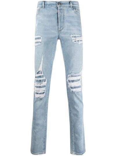 Balmain прямые джинсы с эффектом потертости