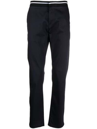 Karl Lagerfeld прямые брюки с контрастным поясом