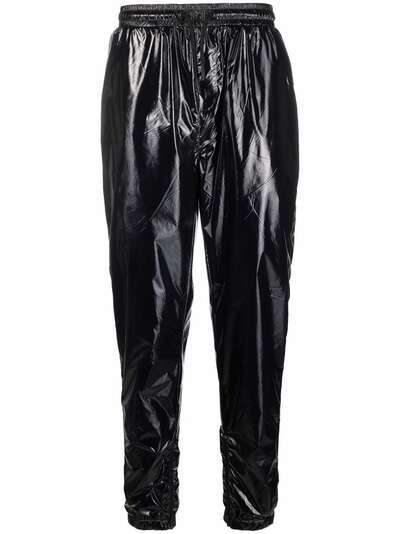Karl Lagerfeld виниловые брюки с эластичным поясом