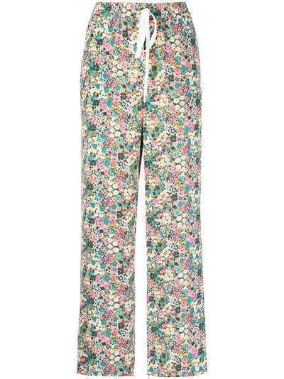 See by Chloé брюки с цветочным принтом