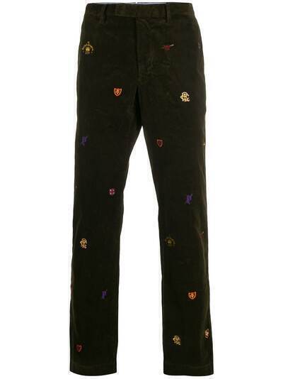 Polo Ralph Lauren брюки прямого кроя с вышивкой