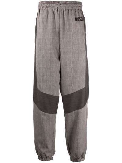 Moschino брюки со вставками и манжетами