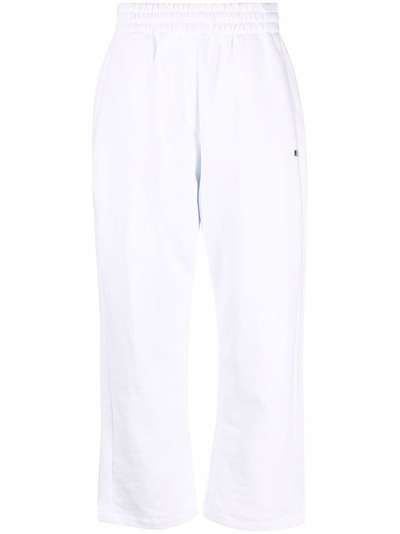 MSGM logo-print cotton track trousers