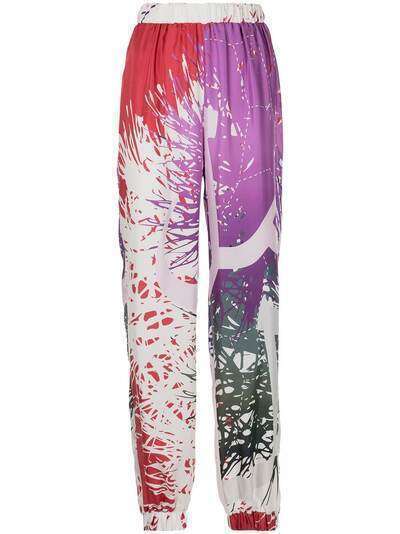 Elle B. Zhou спортивные брюки с эффектом разбрызганной краски