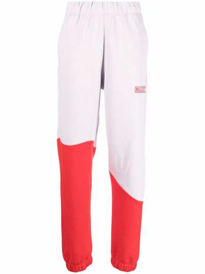 GANNI спортивные брюки с вышитым логотипом