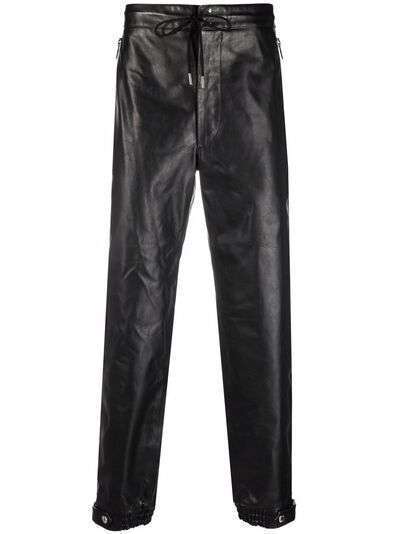 Alexander McQueen кожаные брюки