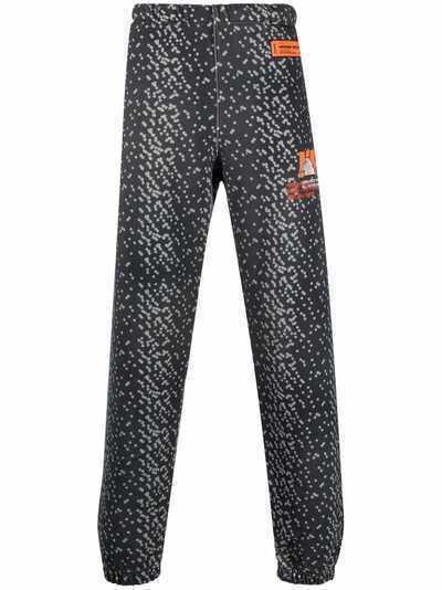 Heron Preston спортивные брюки с абстрактным принтом