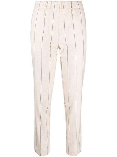 Alysi pinstripe-pattern slim-fit trousers