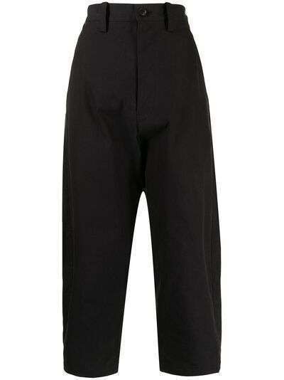 Yohji Yamamoto укороченные зауженные брюки