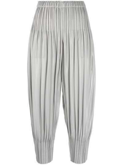 Pleats Please Issey Miyake укороченные брюки с плиссировкой