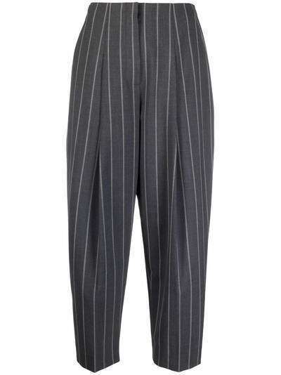 Theory pinstripe pattern cropped trousers