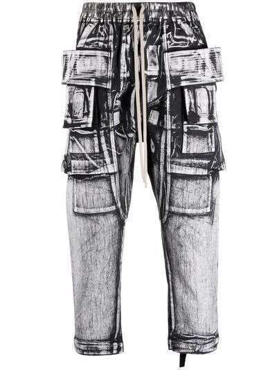 Rick Owens DRKSHDW укороченные брюки с кулиской