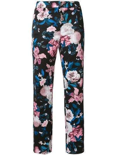 Erdem укороченные брюки Sidney с цветочным принтом
