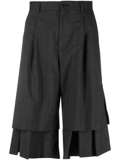 Comme Des Garçons Noir Kei Ninomiya укороченные брюки со складками