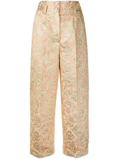 Dolce & Gabbana укороченные жаккардовые брюки
