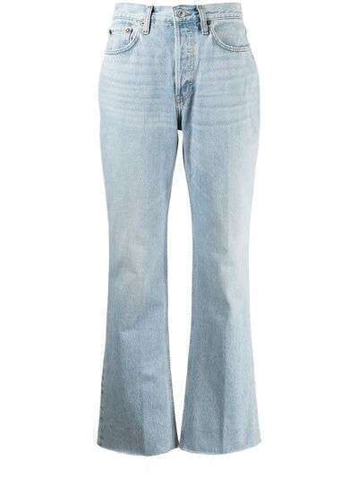 RE/DONE джинсы с завышенной талией и эффектом потертости