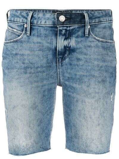 RtA джинсовые шорты с эффектом потертости