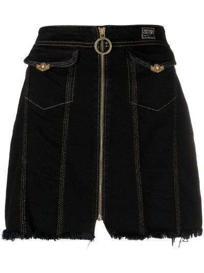Versace Jeans Couture джинсовая юбка на молнии