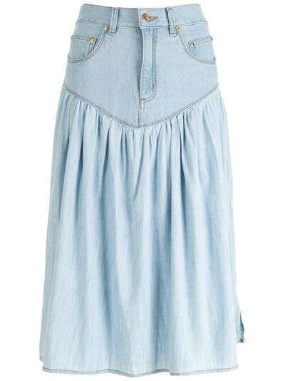 Amapô джинсовая юбка с завышенной талией