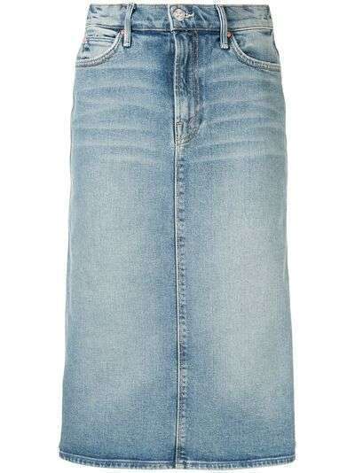 Mother джинсовая юбка-карандаш