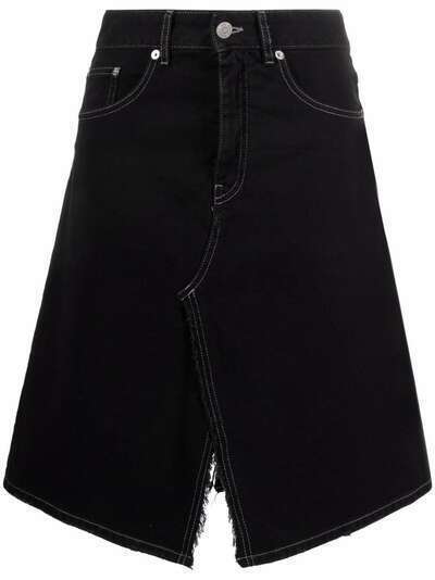 MM6 Maison Margiela джинсовая юбка асимметричного кроя
