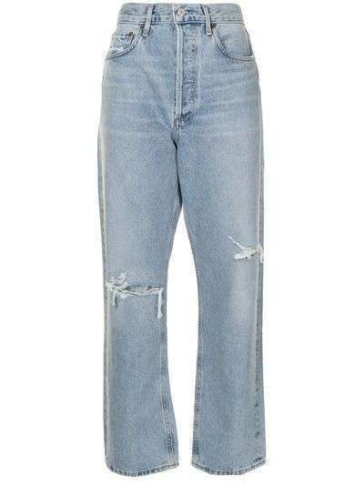 AGOLDE джинсы бойфренды с эффектом потертости