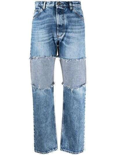 Maison Margiela джинсы средней посадки с эффектом потертости