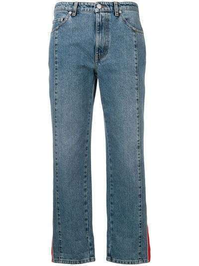 Alexander McQueen джинсы с аппликацией сбоку