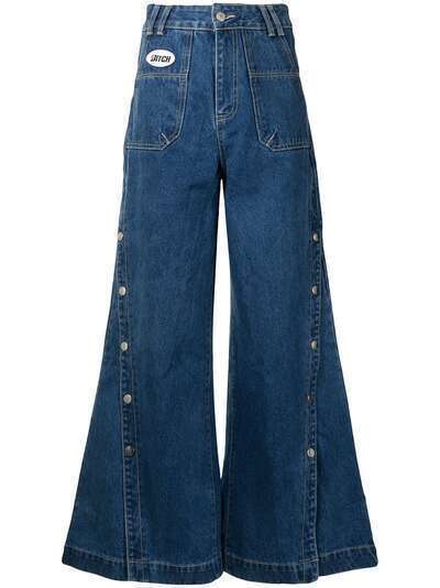 Ground Zero расклешенные джинсы с пуговицами