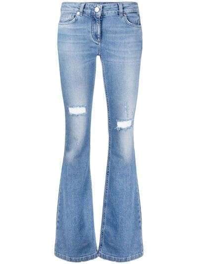 Blumarine расклешенные джинсы с эффектом потертости