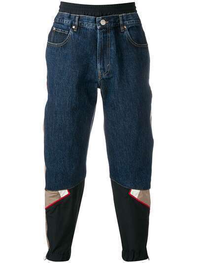 Martine Rose комбинированные джинсы свободного кроя