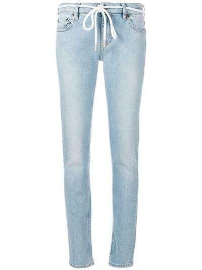 Off-White узкие джинсы 'Diag'