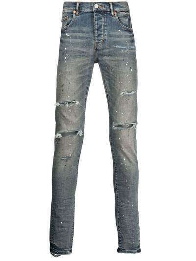 Purple Brand джинсы средней посадки с эффектом потертости