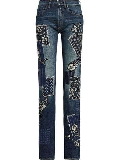 Ralph Lauren Collection джинсы в технике пэчворк