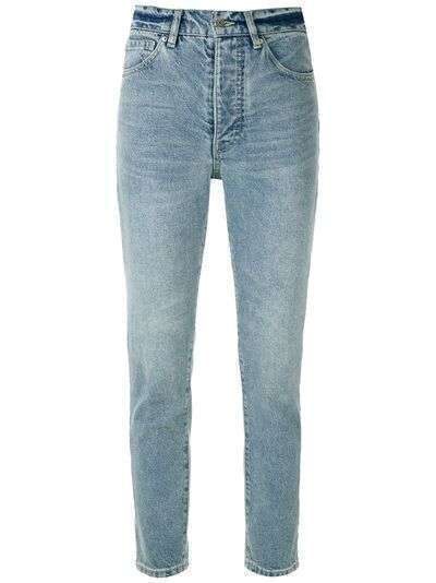 Armani Exchange укороченные джинсы с завышенной талией