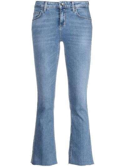 LIU JO укороченные джинсы с заклепками