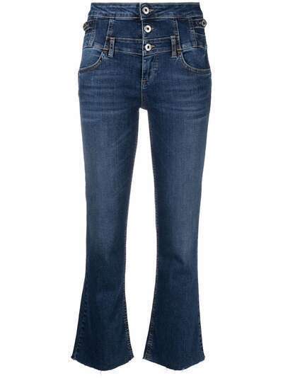 LIU JO укороченные джинсы bootcut с завышенной талией