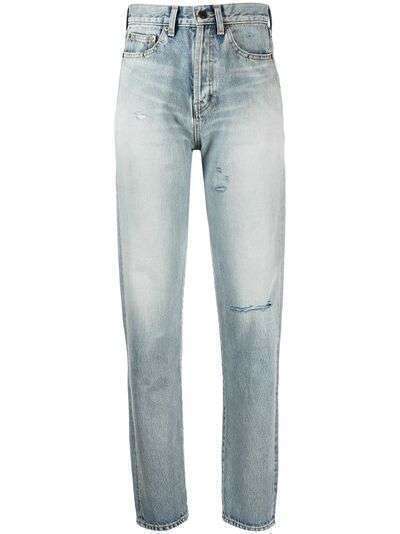 Saint Laurent джинсы с прорезями