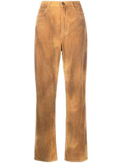 ETRO вельветовые брюки с завышенной талией