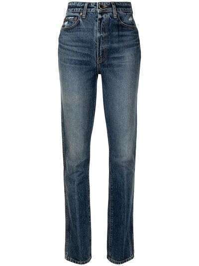 KHAITE узкие джинсы Daria с завышенной талией