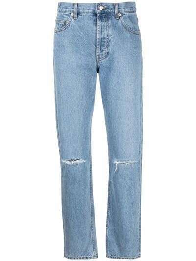 Helmut Lang прямые джинсы средней посадки