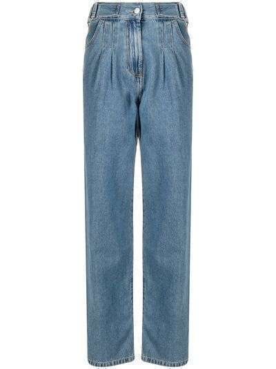 MSGM прямые джинсы со складками