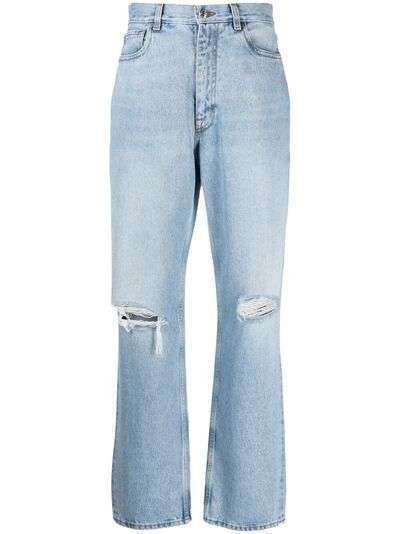 ETRO прямые джинсы с прорезями